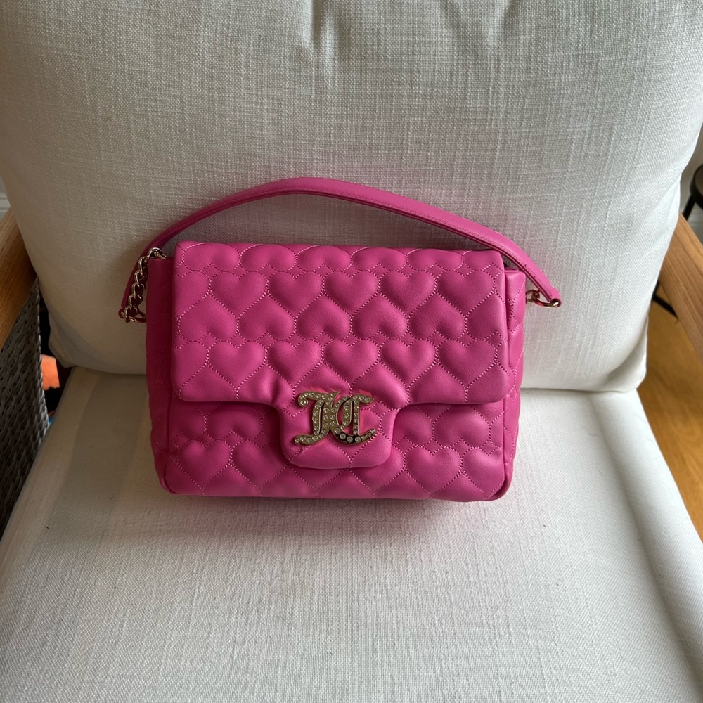 Juicy Couture Brighter Than A Diamond Pink Quilted Shoulder Bag